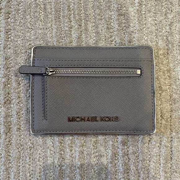 Michael Kors Slot Two-Sided Gray Wallet - Picture 5 of 5
